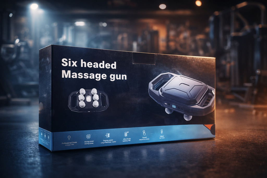 Six Headed Massage Gun – Deep Tissue Smart Relaxation Device