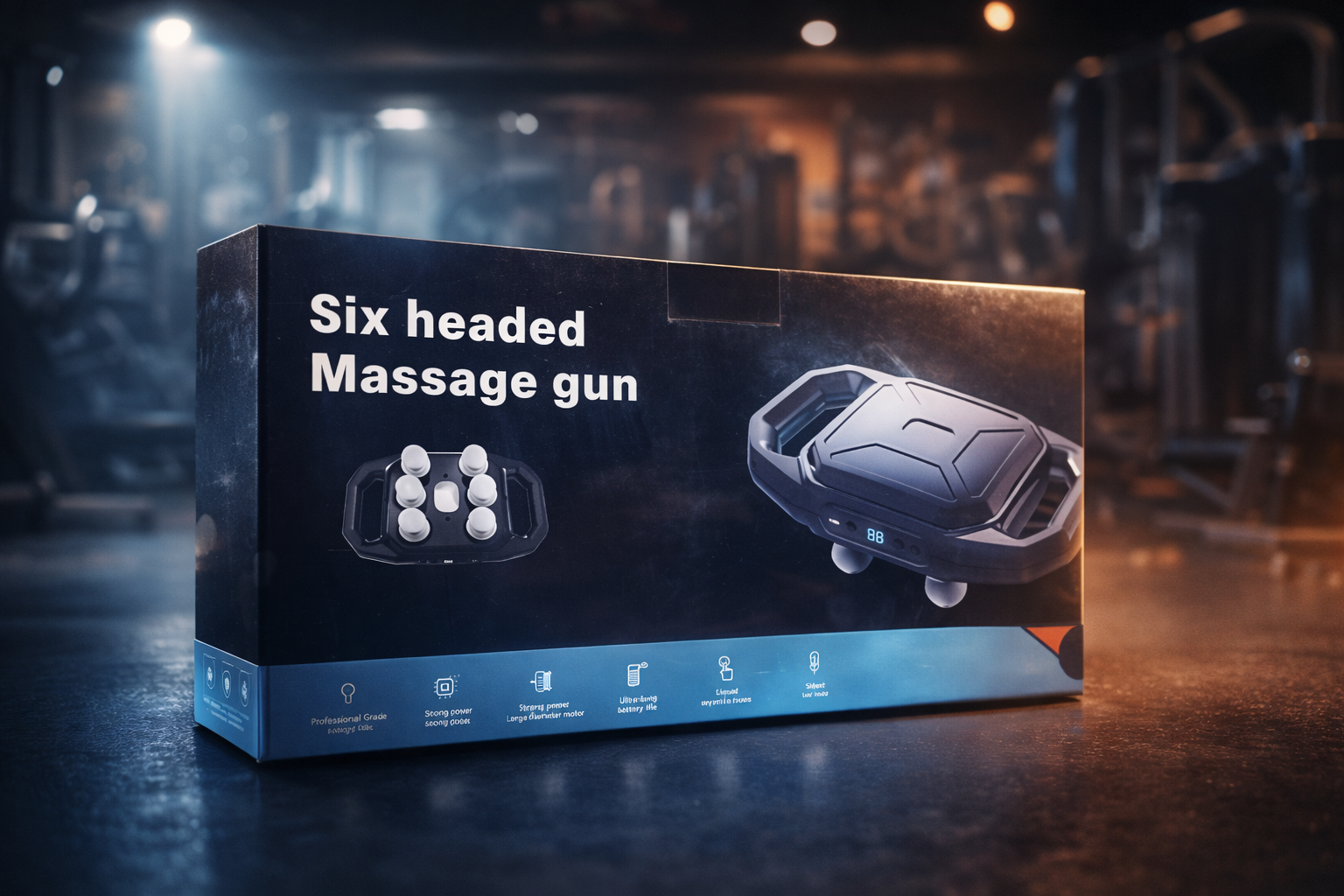Six Headed Massage Gun – Deep Tissue Smart Relaxation Device