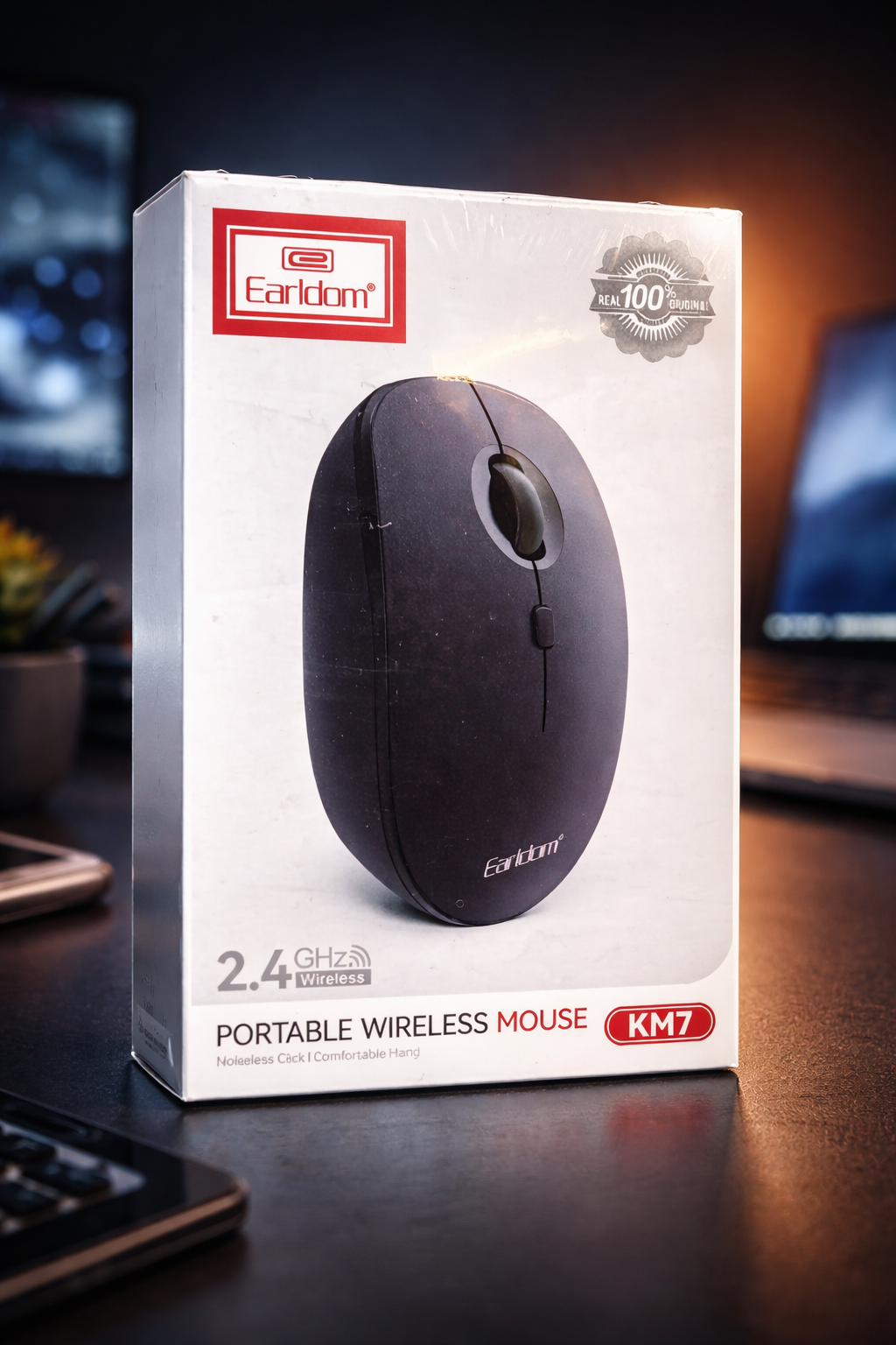 Earldom KM7 Wireless Mouse – 2.4GHz Silent Portable Mouse
