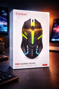 Earldom KM1 RGB Gaming Mouse – Ergonomic Design with 7 RGB Lights
