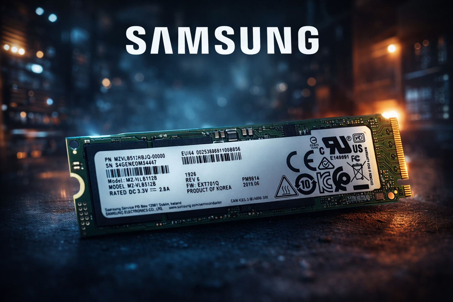 Samsung 256GB NVMe M.2 SSD – High Speed Performance